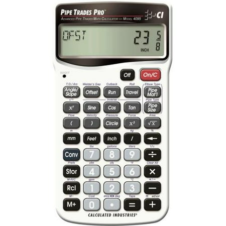 trades math calculator Calc industries advanced pipe trades math calculator 4095.