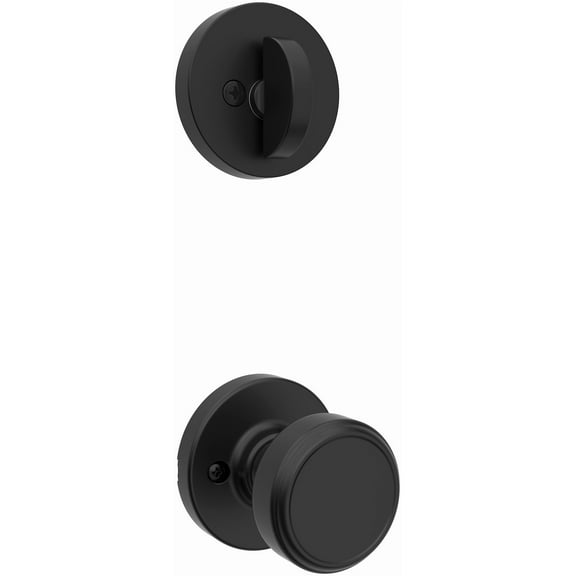 Kwikset 966Mnkrdt.Univ Maven Single Cylinder Keyed Entry Handleset Interior Pack - Black