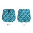 thumbnail image 5 of Vsdgher Seahorse Print Women's Running Double Layer Shorts High Waisted with Pockets Elastic Yoga Workout Athletic Gym Sports, 5 of 8