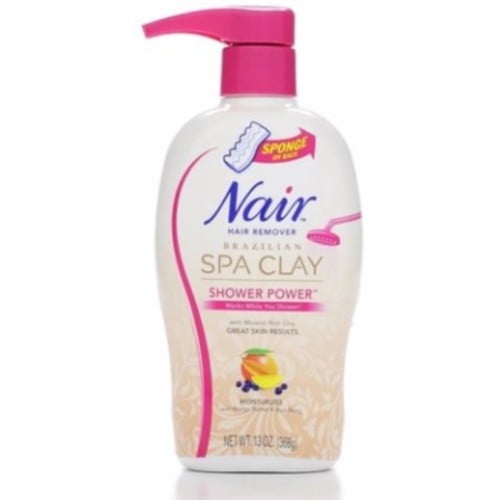 Nair Shower Power Moisturizing Brazilian Spa Clay Hair Remover 13