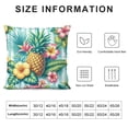 thumbnail image 5 of COMIO  Pineapple Throw Pillow Covers Tropical Fruit Summer Decorative Pillows Soft Cushion Cases for Outdoor Couch Sofa Bed Home Decor White, 5 of 5