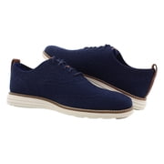 Cole Haan Mens Original Grand Knit Wing TIP II Sneaker - Navy/Ivory - 9