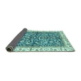 thumbnail image 2 of Ahgly Company Indoor Rectangle Abstract Turquoise Blue Modern Area Rugs, 5' x 8', 2 of 4