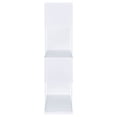 thumbnail image 4 of Emelle 63-inch 4-shelf Glass Panel Bookshelf White, 4 of 9