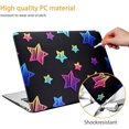 thumbnail image 3 of Compatible avec MacBook Pro 13 Pouces Étui 2015 2014 2013 Fin 2012 Ancienne Version (Modèles : A1502 & A1425) avec Écran Retina, Coque Rigide en Plastique Protectrice & Protection de Clavier, Étoile, 3 of 6