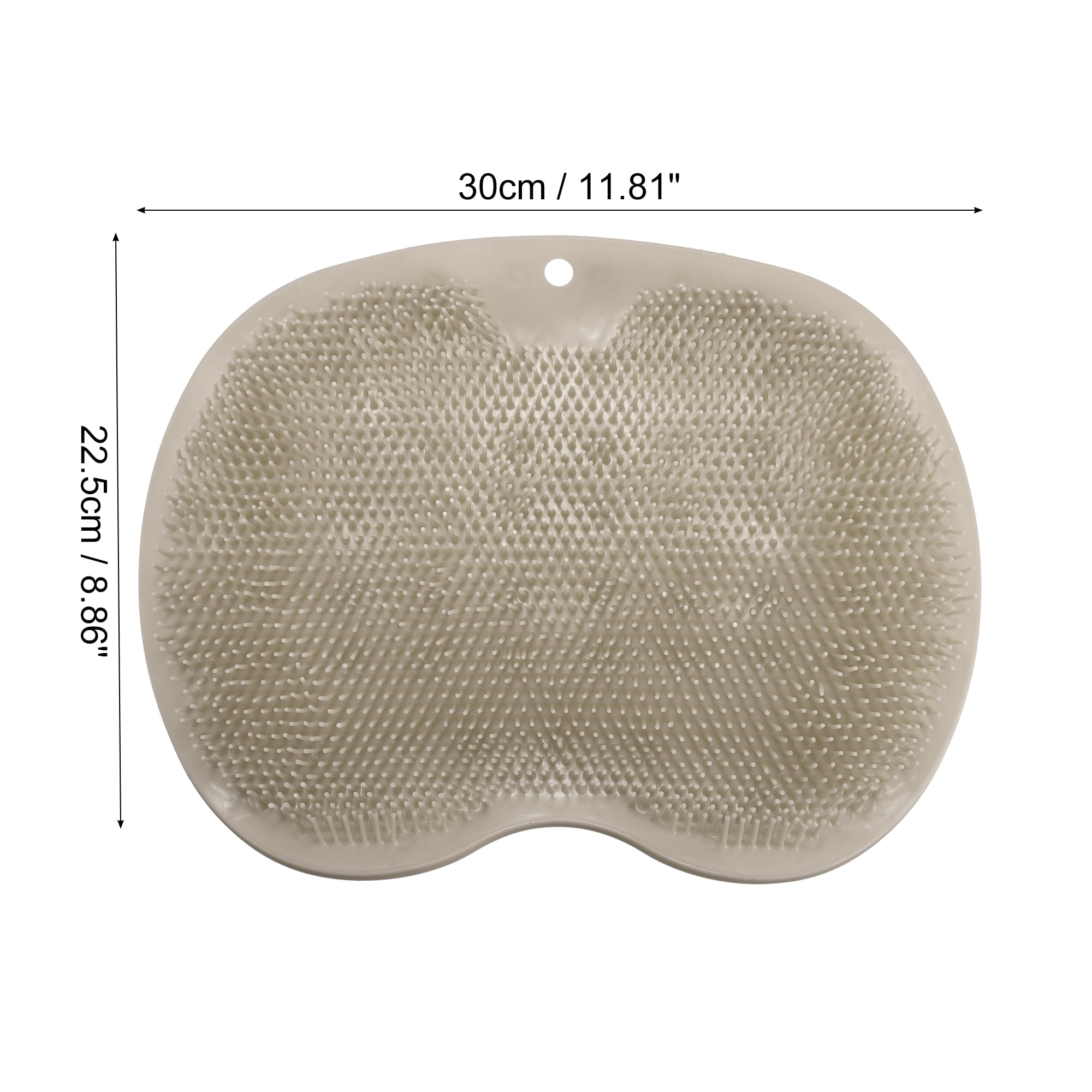 Unique Bargains Foot Clean Massager Scrubber with Suction Cups 11.81"x9.84" Brown