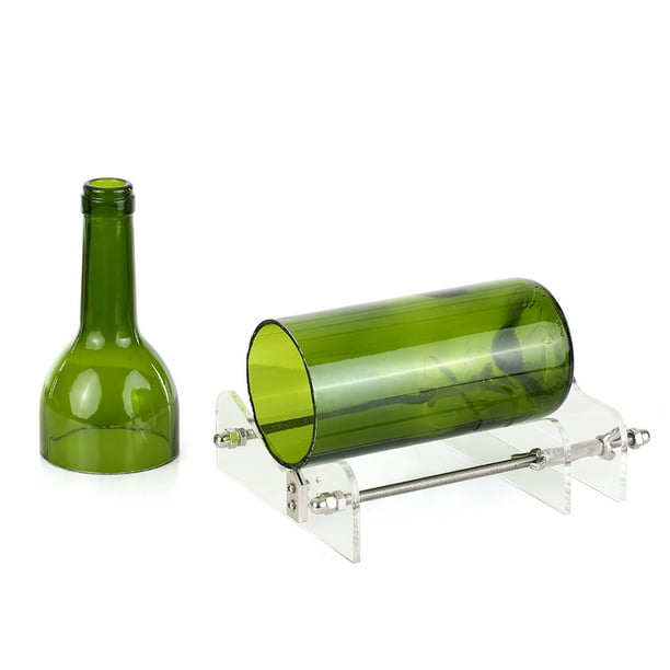 Glass Bottle Cutter Acrylic DIY Bottle Cutting Tool with Sandpaper for