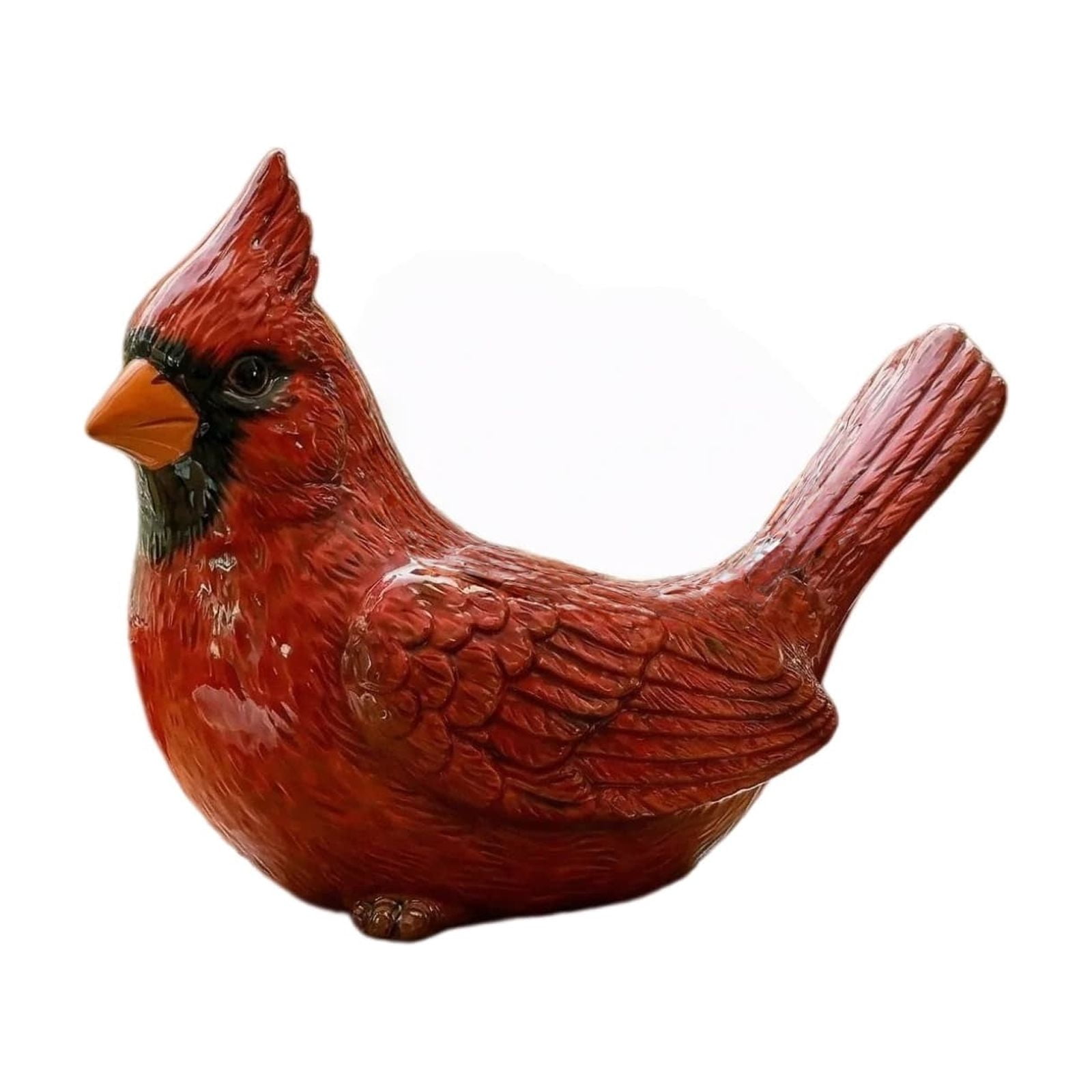 Red Bird Shaped Planter Creative Small Flower Pot Indoor Desktop Mini Bonsai Plant Container Decor