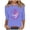 Purple, variant on IROINNID Breast Cancer Pullover for Women Breast Cancer Awareness Loose Printed Loose T-shirt 3/4 Sleeves Blouse Round Neck Tops,Khaki