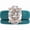 Teal Ocean Rose Gold, variant on Oval Cut CZ Silicone Ring Set for Women, Stackable 2-Ring Set, 11×8 mm Oval Cut CZ | Patented Design - GlowStone Collection