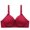 Wine, variant on Aoochasliy Wireless Bras for Women Push Up Clearance Solid Color Trendy Bowknot Comfortable Hollow Out Bra Underwire Bras No Rims