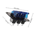 thumbnail image 2 of TABLZONE Boat Toggle Rocker Switch PA Off Control 3 Position 1Set, 2 of 6