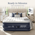 thumbnail image 6 of Knzzo Queen Air Mattress, 18-Inch Raised Air Bed with Built-in Pump, Fast Inflation & Deflation, Comfortable Flocked Top for Guests, Home & Travel, 6 of 7