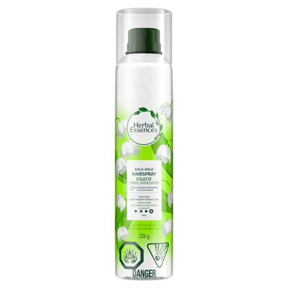Fixatif à tenue maximale Herbal Essences, fixatif pour tous les types de cheveux, tenue 24 heures Brio