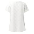 thumbnail image 4 of LUOGENLI T-shirts pour Femmes Femmes T-shirts Décontractés Amples Unis Col Rond en Maille Tricotée Jacquard Manches Chauve-Souris T-Shirt à Manches Courtes 4xlt T-shirts pour Femmes T-shirts Graphiques la Saint-Patrick Blanc TTTG, 4 of 7