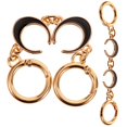 thumbnail image 4 of Purse Chain Replacement Alloy Bag Extender Circular Decorate Bag Various Occasions Handbag 2Pcs, 4 of 5