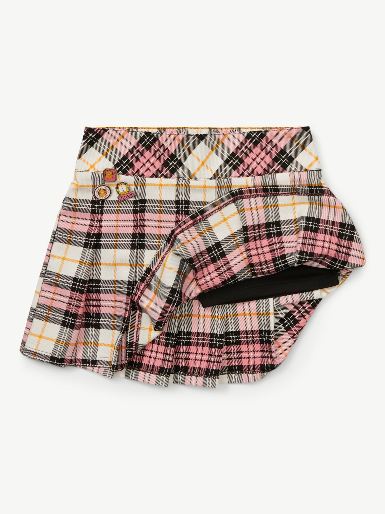Justice x Girls Garfield Plaid Skirt, Sizes XS - XLP