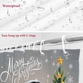 thumbnail image 6 of Grey Christmas Bathroom Shower Curtain Xmas Snowman Tree Elk Snowflake Waterproof Washable Shower Curtains for Bathtub Bath Decor with Grommets and Hook 72 X 72 Inch, 6 of 8