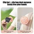 thumbnail image 5 of Gnmfd Clip Hat Solar USB Rechargeable Mini Fan Portable Outdoor Hands Free Cooling Device 3 Speeds Hiking Camping Travel Lightweight Personal Fan Sun Hot Weather 3.4"x2.76"x2.76", 5 of 7