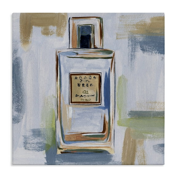 Stupell Industries Neutral Perfume Bottle Fashion Painting Wrapped Canvas Art Print Wall Art, 17 x 17