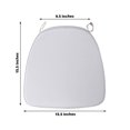 thumbnail image 3 of Efavormart 10PCS SILVER Chiavari Chair Cushion Chair Pad with Attachment Straps Party Event Decoration - 2" Thick, 3 of 11