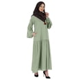 thumbnail image 2 of Bimba Robe Longue Islamique avec Foulard Hijab Imprimé Abaya en Rayonne Maxi Vêtements pour Femmes Musulmanes, 2 of 7