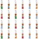 thumbnail image 1 of 30 colgantes de botella de los deseos con cuentas de vidrio de colores, estilo europeo., 1 of 7