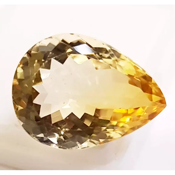 14.25 Ct Natural Yellow Citrine Pear Shape Loose Gemstone For Jewelry Making