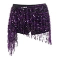 thumbnail image 4 of Women's Sequin Tassel Skirt Sparkly Fringe Skirt for Women Color BK8 Size One Size, 4 of 4
