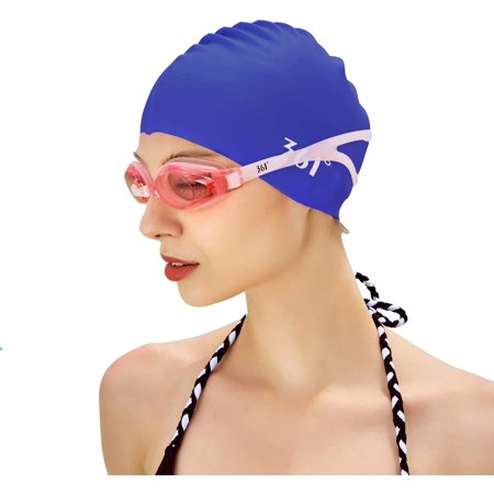 AIMTYD Swim Cap for Men & Women Waterproof Soft Swimming Caps for Adult ...