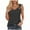 Black, variant on Women's Crew Neck Cami Women's Solid Color Camisole Sleeveless T-shirt Loose Tank Top Perfect For Travel, Outings, Vacations, And More_White_M