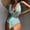 Green, variant on Swimming Women Swimwears Women Piece Tennis Swimsuits with Front Hollow Monokini Bathing Suit for Beach Green S