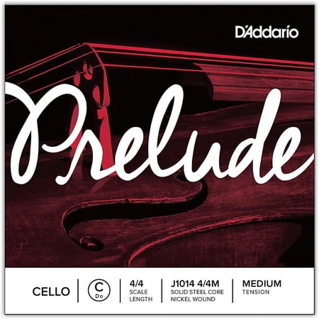 D Addario Prelude Cello Single C String 4/4 Scale Medium Tension