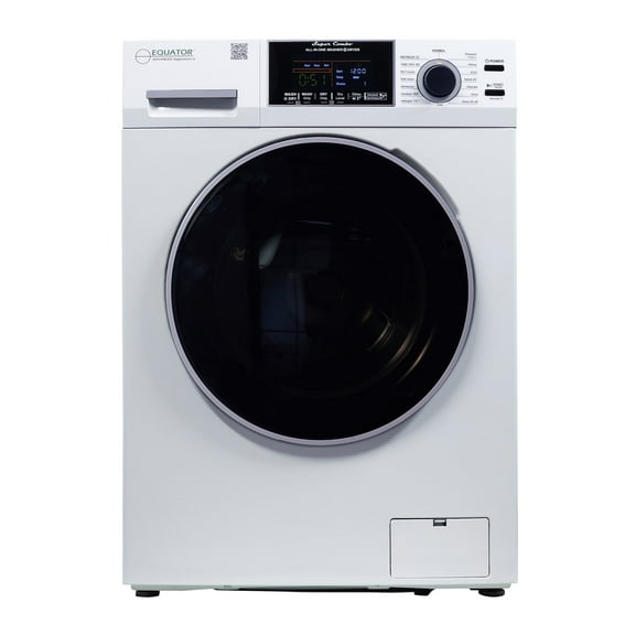 Equator Combination Washer Dryer Ventless/Vented Pet cycle 1.62cf/15lbs 110V with Adjustable legs