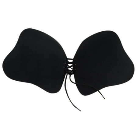 Odeerbi Bras for Women Adhesive Bras 2025 Fashion Invisible Bra Tape Silicone Chest Sticker Lift Seamless Waterproof Black