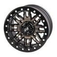 thumbnail image 1 of Teton Beadlock Wheel 14x7 4.0 + 3.0 Smoke/Black 4/137 Compatible With Arctic Cat STAMPEDE 2020, 1 of 1
