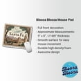 thumbnail image 2 of Santa Fe, New Mexico NM Travel City State Stamp Mouse Pad Low Profile Gaming Mat, 2 of 7