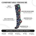 thumbnail image 3 of Lsque The Underwater World Pattern Sport Compression Socks for Men & Women 15-20 mmHg Knee High Nurse Pregnant Running Medical and Travel Athletic, 3 of 6