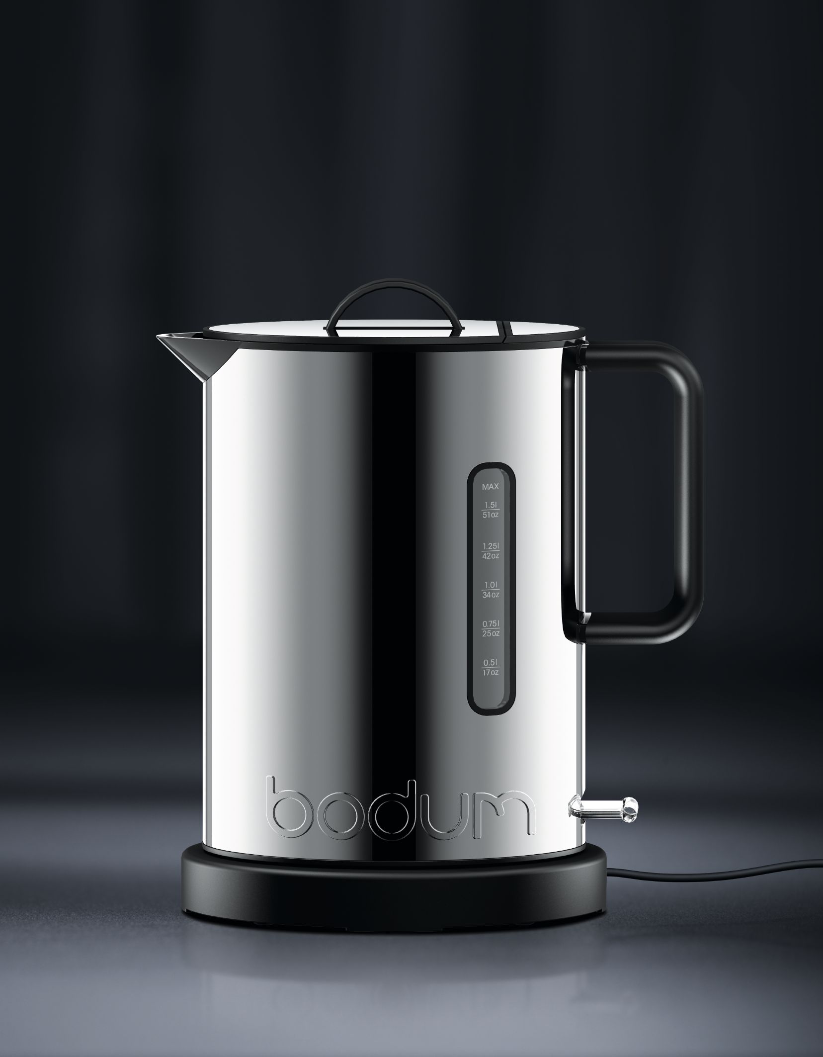 Bodum Ibis Stainless Steel Electric Water Kettle, 51 Ounce, Matte ...