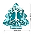 thumbnail image 7 of Stylized Metal Tree Wind Spinner - Intricate Branches & Roots Design Modern Abstract Garden Decoration for Yard & Outdoor Spaces, 7 of 7