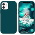 thumbnail image 1 of IBAOLEA Compatible for iPhone 12/12 Pro Case 6.1" 5G Liquid Silicone Soft Gel Rubber Slim Microfiber Lining Cushion Texture Cover Shockproof Protective Phone Case for iPhone 12 Pro/12 Teal, 1 of 9