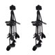 thumbnail image 4 of 1 Par de Pendientes de Moda para Mujer con Borla Hecha para Las Ocasiones Negro perfecl 14 x 5 mm, 4 of 8