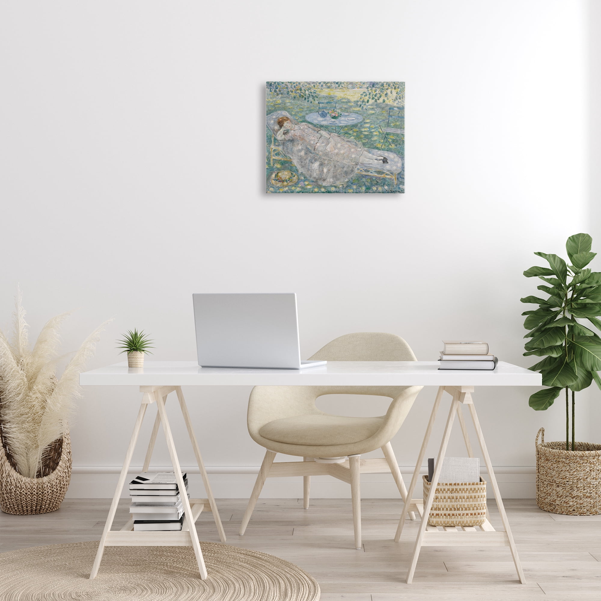 Stupell Industries Classical Frieseke Portrait Landscape & Nature Painting Wrapped Canvas Art Print Wall Art, 20 x 16