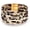 Brown Leopard, variant on Leather Wrap Bracelets for Women, Boho Leopard Multi-Layer Crystal Beads Cuff Bracelet Jewelry
