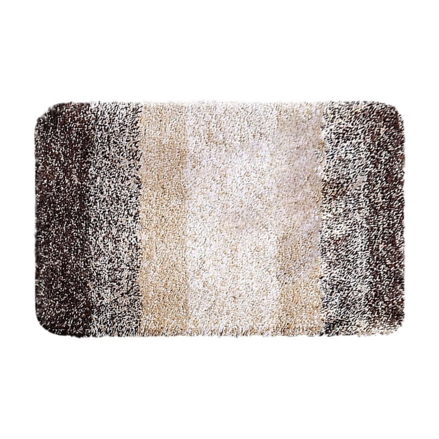 Ohufall Plush Flocking Non Slip Bath Mat Absorbent Rug For Bathroom Kitchen Living Room Bedroom Tub