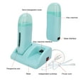 thumbnail image 3 of Hair Removal Wax Heater Professional Double Wax Heaters Machine Cyan - 40W Large Power Double Sided Heating Fast Melting, Easy Cleaning, Odorless, Harmless, for Hand, Foot,, 3 of 7
