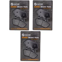 Niche Brake Pad for Harley-Davidson Softail Semi-Metallic Motorcycle 3 Pack 519-KPA2386D