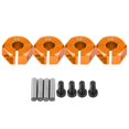 thumbnail image 1 of Adaptateur de moyeu hexagonal universel 12 mm pour voiture télécommandée HSP Sakura à l'échelle 1/10 (6 mm, orange doré), 1 of 4