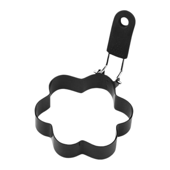 Solivara Silicone Egg Shaper Multi Shape For Breakfast Pancakes And Sandwich Making(Black,3.43*3.43*2.95in)