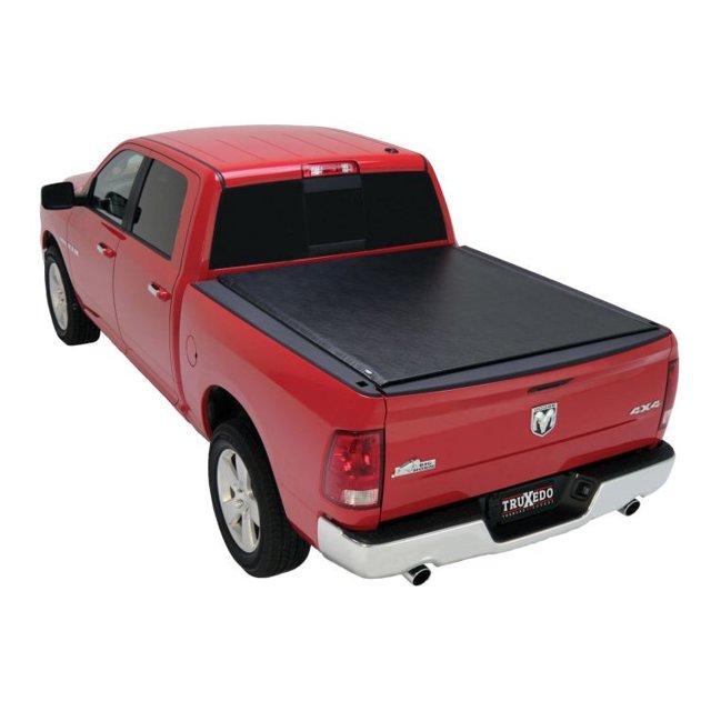 Truxedo Tonneau Cover 587001 LoPRo; Soft Roll-Up Hook And Loop; Lockable Using Tailgate Handle Lock; Black; Vinyl